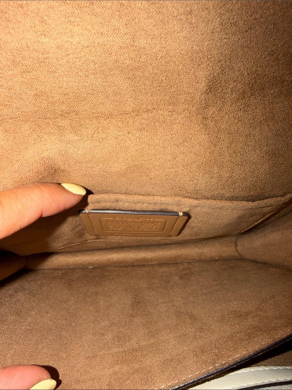 COACH -Klare crossbody. Soft, beige and khaki-Blended Item/snake skin trims - Picture 3 of 9